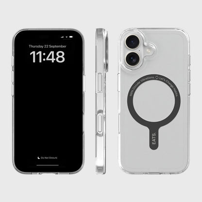 EATS iPhone 17 100% Recycled Clear Phone case.