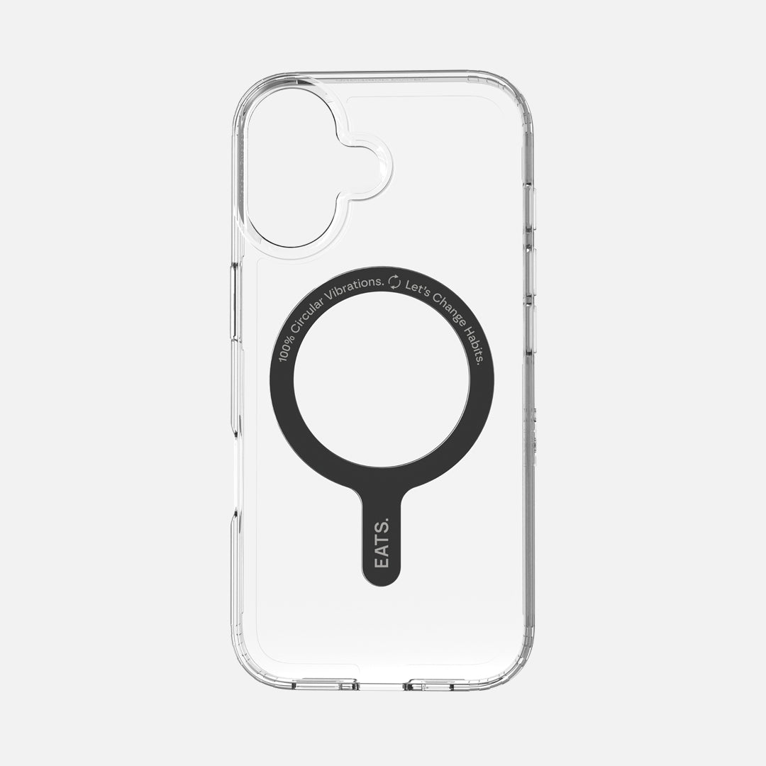 EATS iPhone 17 100% Recycled Clear Phone case.