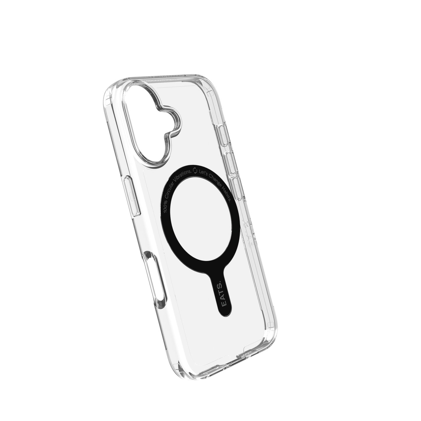 EATS iPhone 16 100% Recycled Clear Phone case.