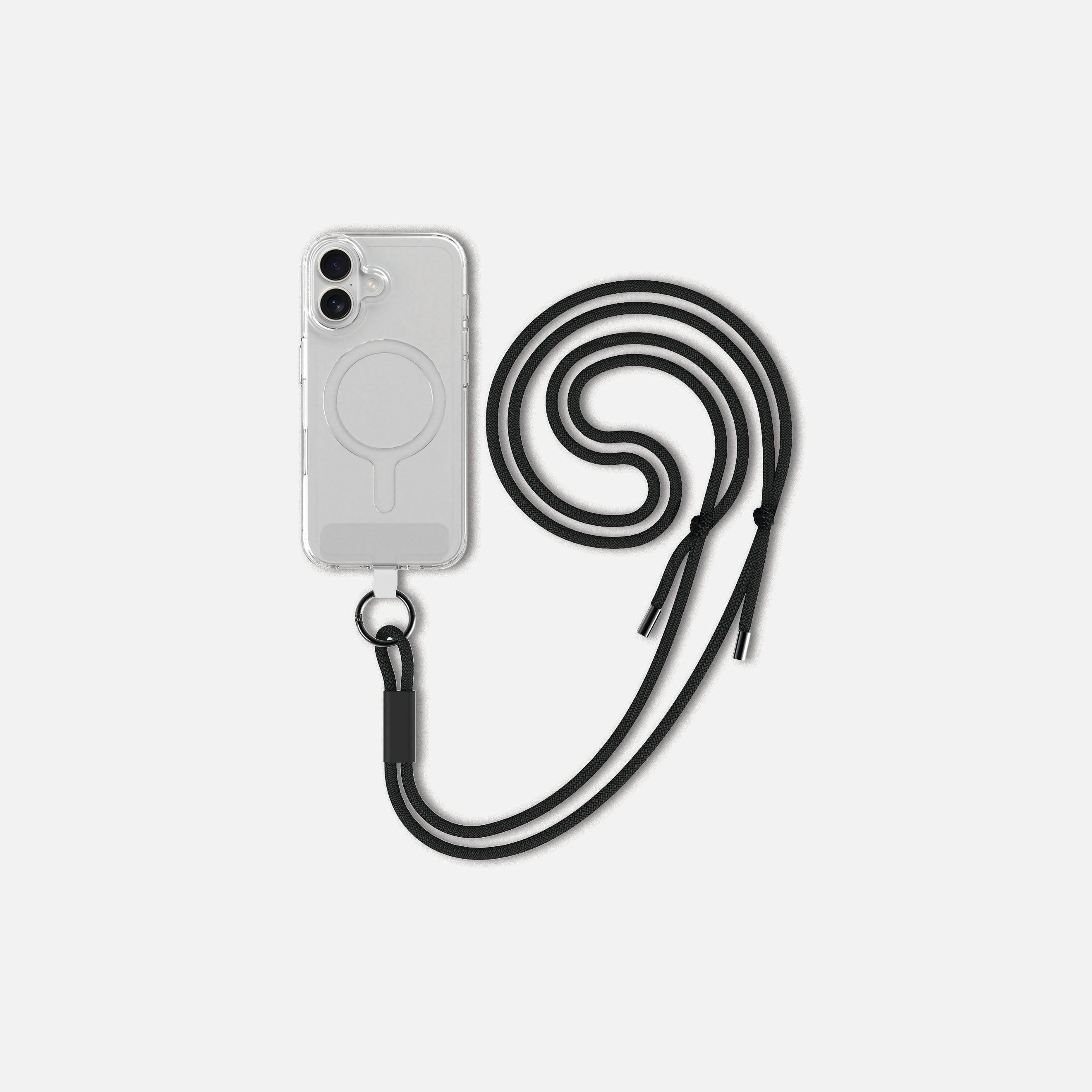 EATS. Phone Case Lanyard Black