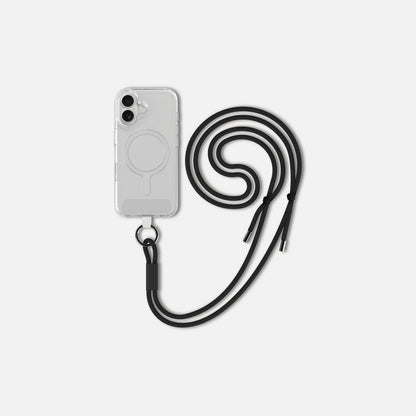 EATS. Phone Case Lanyard Black