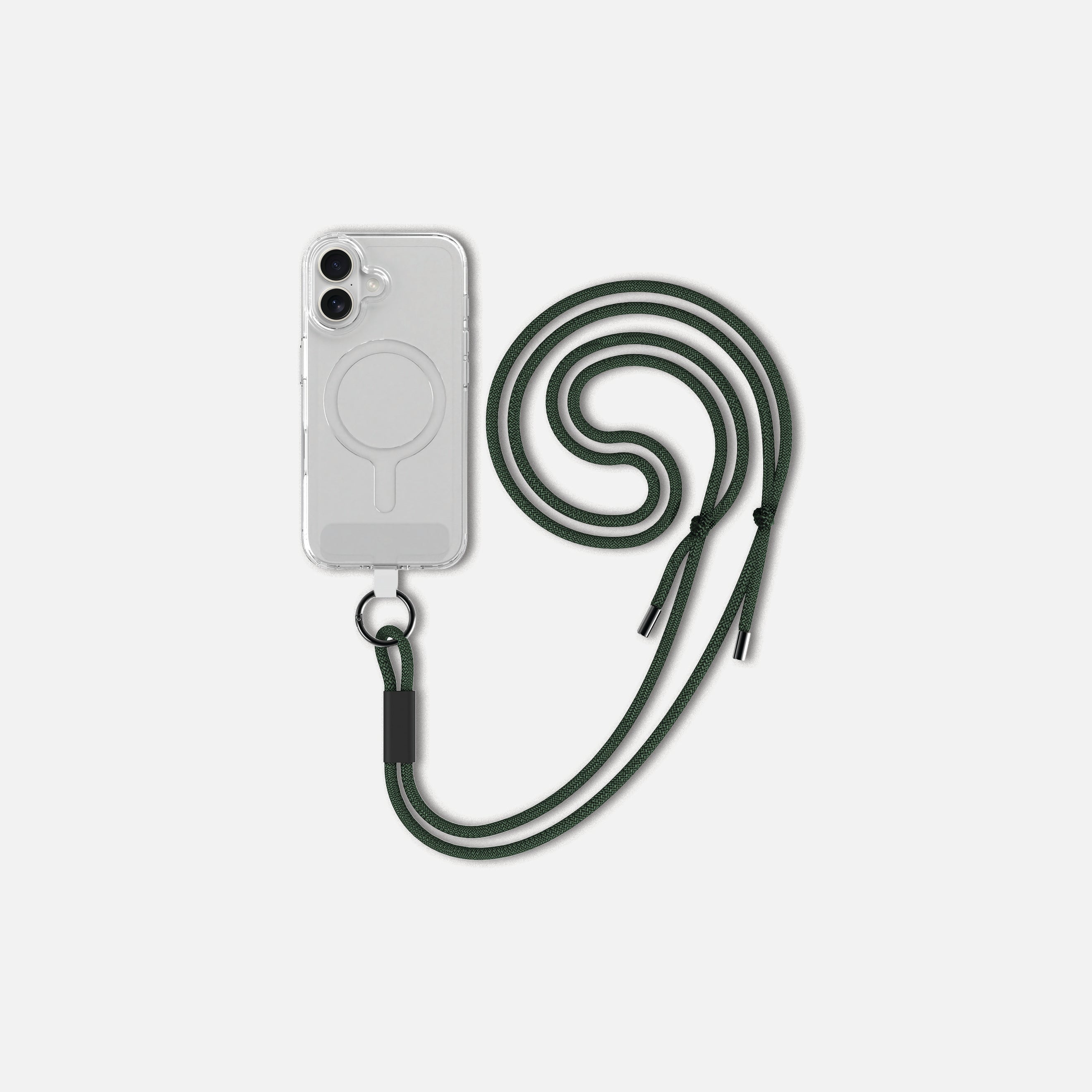 EATS. Phone Case Lanyard Forest Green