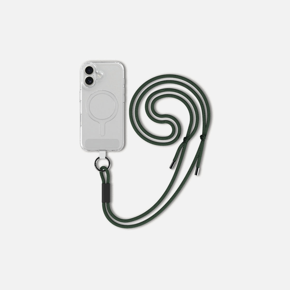 EATS. Phone Case Lanyard Forest Green