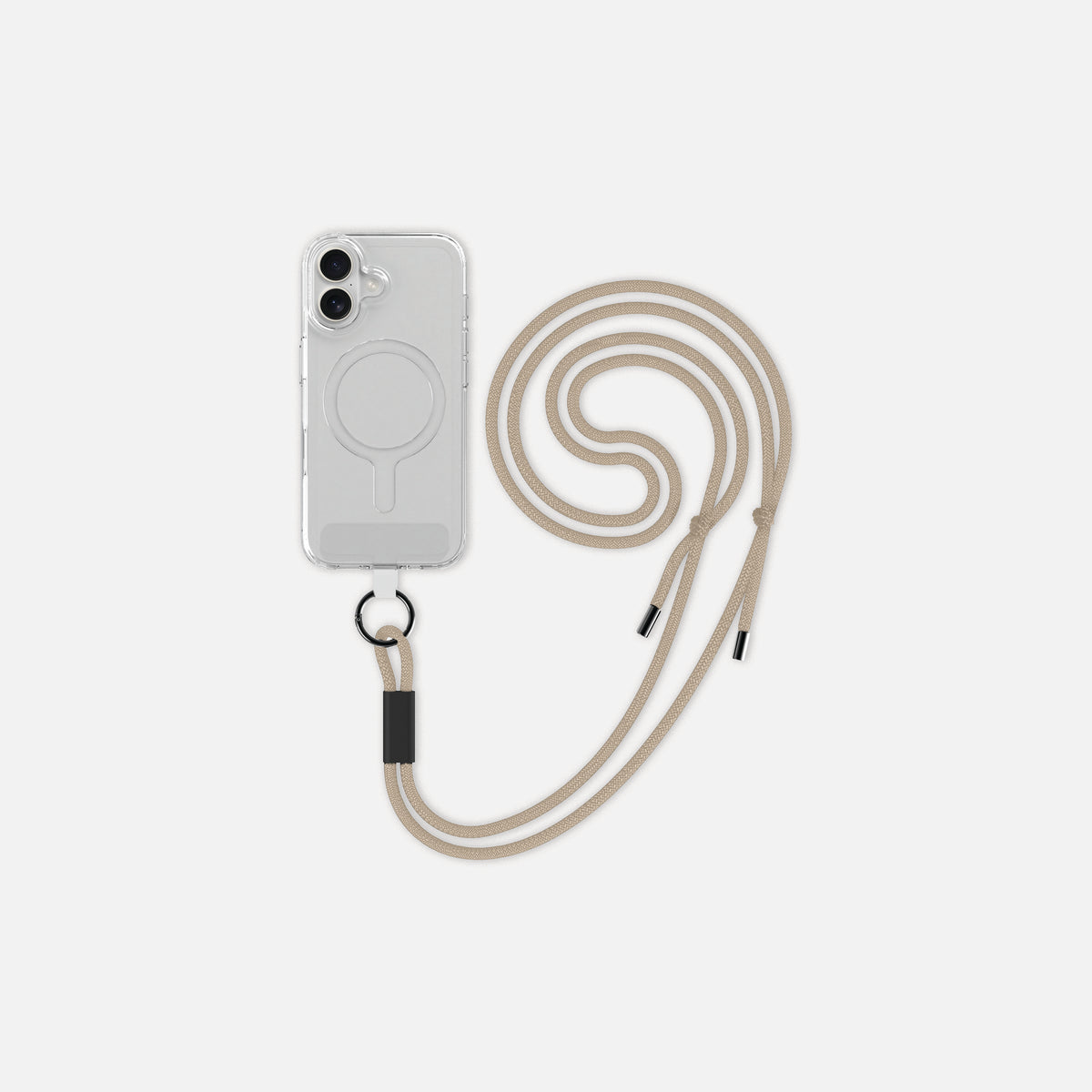 EATS. Phone Case Lanyard Sand
