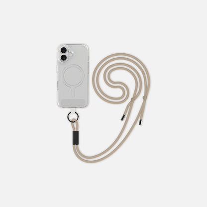 EATS. Phone Case Lanyard Sand